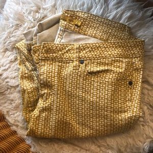 Prana stretch skinny jeans with cuffs